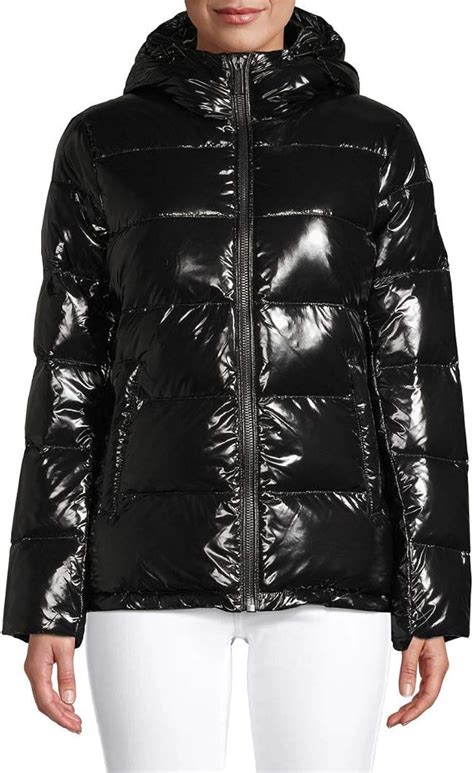 michael kors mens bomber jacket|Michael Kors long puffer jacket.